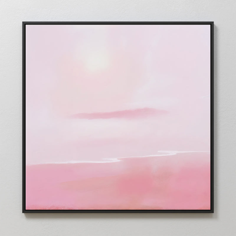 Soft Pink Abstract Beach - Sage and Rose Prints