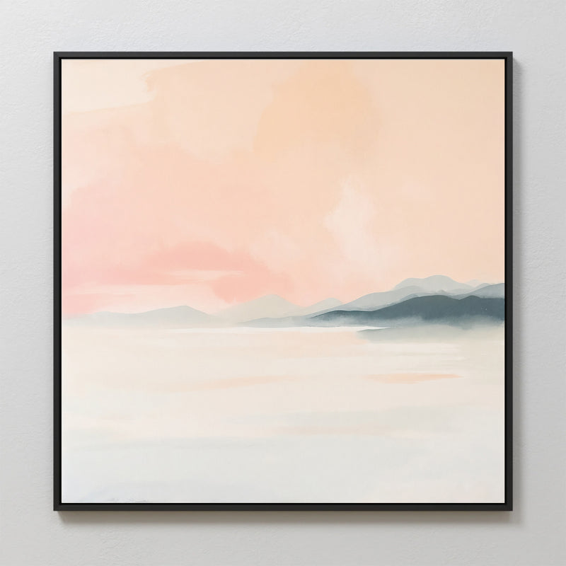 Misty Valley with Blush Pink - Sage and Rose Prints