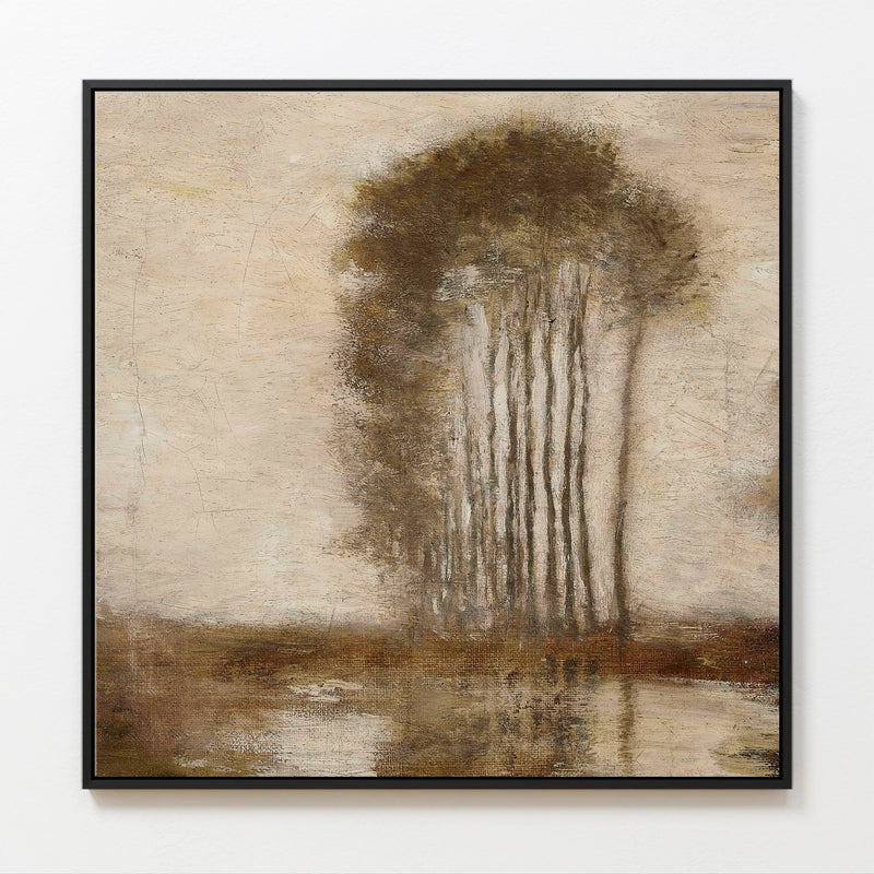 AK-47 Muted Impressionist Tree Landscape Print - Sage and Rose Prints