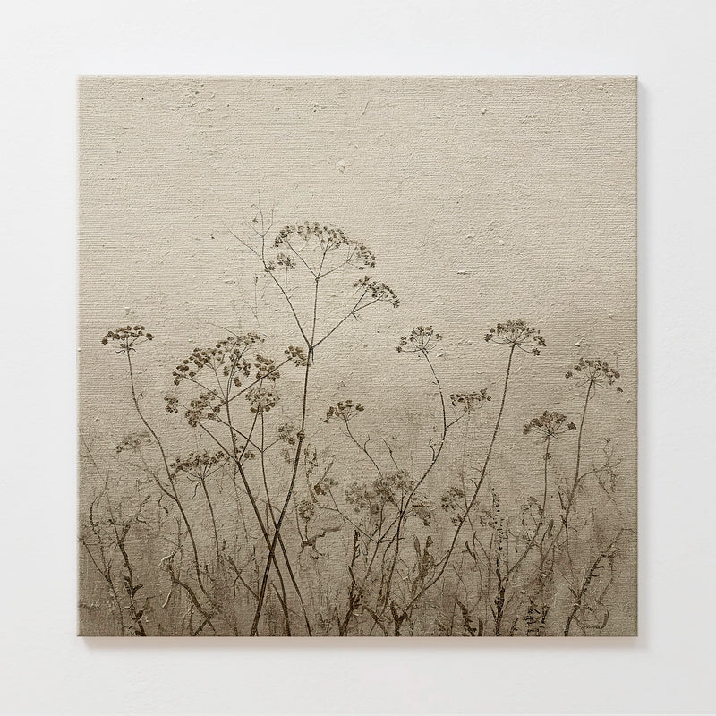 AK-45-Vintage Tan Flowers Sketch - Sage and Rose Prints