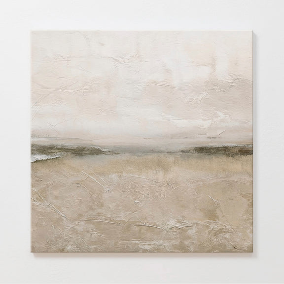 AK-56- Tan and Green Minimalist Modern Art Print - Sage and Rose Prints