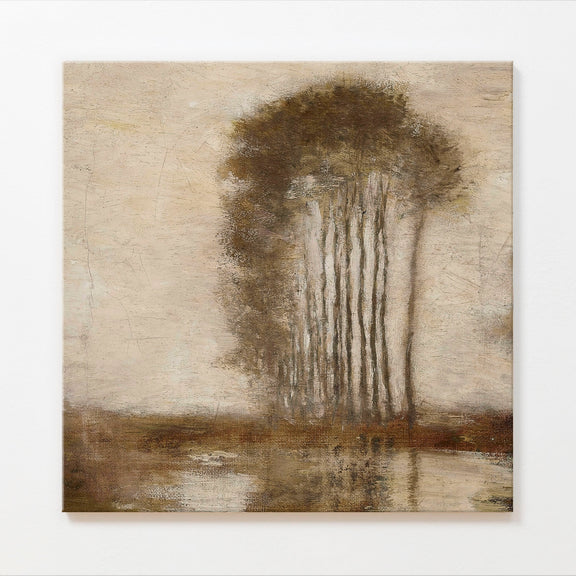 AK-47 Muted Impressionist Tree Landscape Print - Sage and Rose Prints