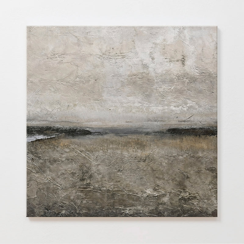 AK-51 Textured Grey Modern Minimalist Abstract Art Print - Sage and Rose Prints