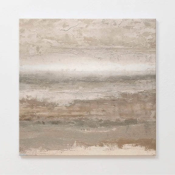 AK-52- Tan Minimalist Abstract Art Print - Sage and Rose Prints