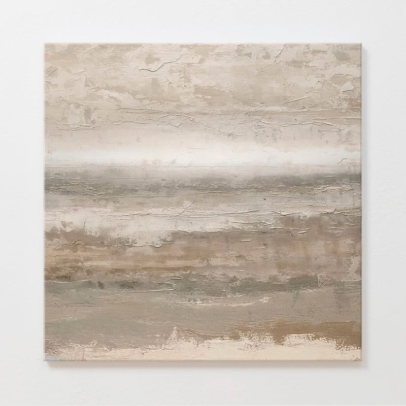 AK-52- Tan Minimalist Abstract Art Print - Sage and Rose Prints