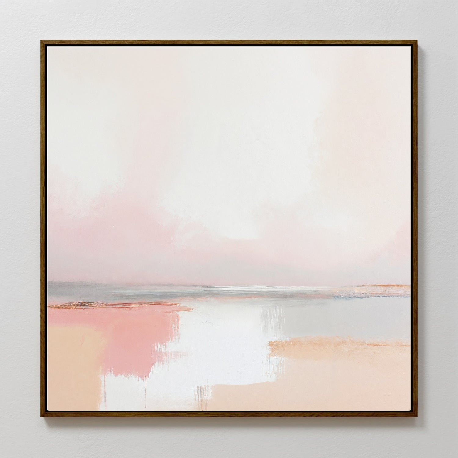 Muted Pink and Tan Painting - Sage and Rose Prints