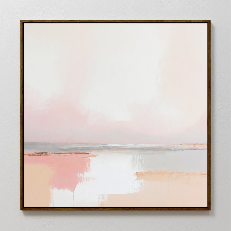 Muted Pink and Tan Painting - Sage and Rose Prints