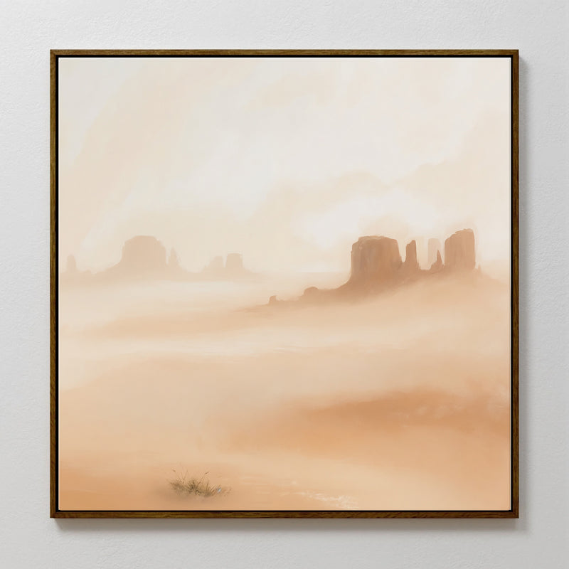 Muted Abstract Desert Landscape - Sage and Rose Prints