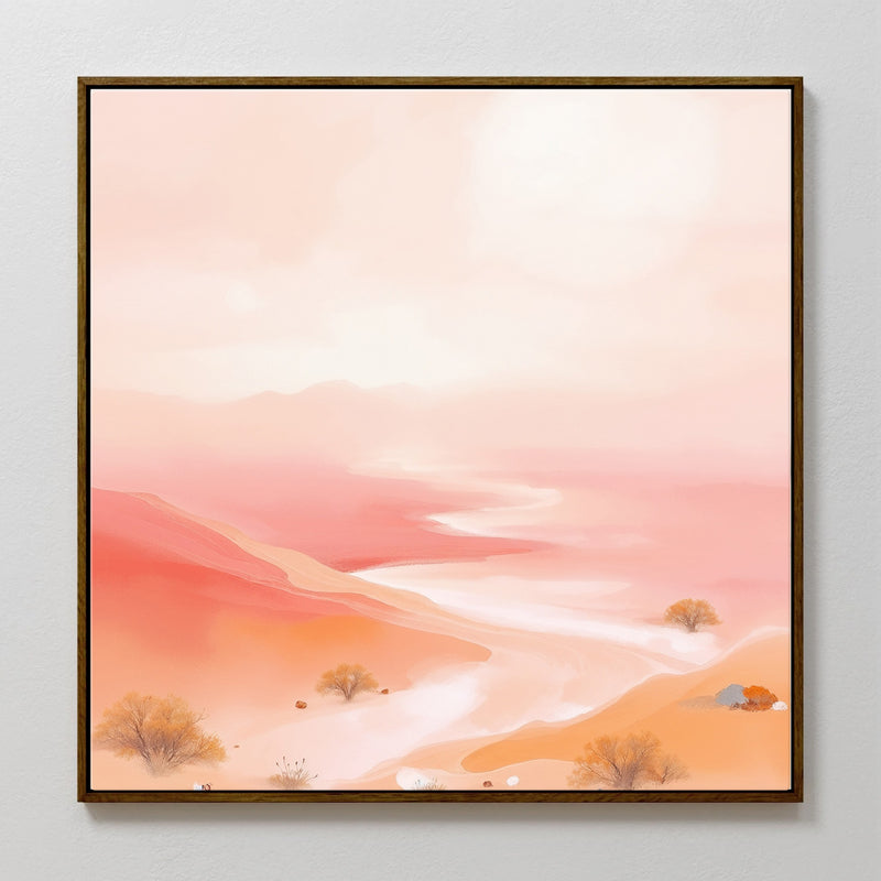 Peach and Orange Desert Art - Sage and Rose Prints