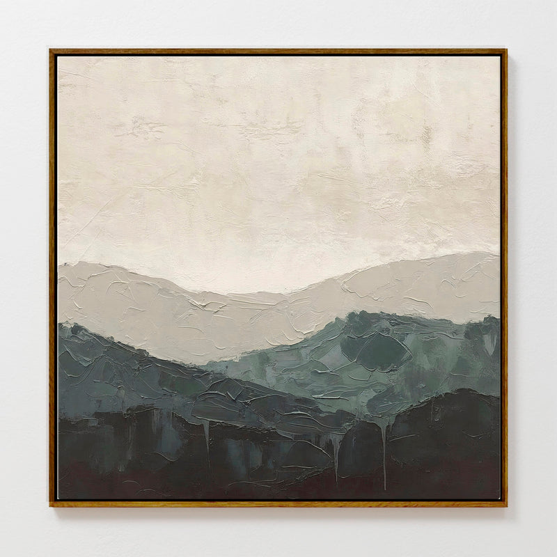 AK-13-abstract green mountain - Sage and Rose Prints