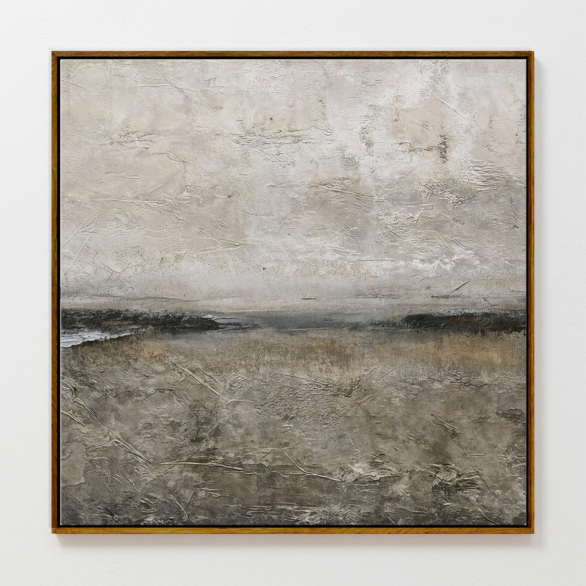 Textured Grey Modern Minimalist Abstract Art Print – Sage and Rose
