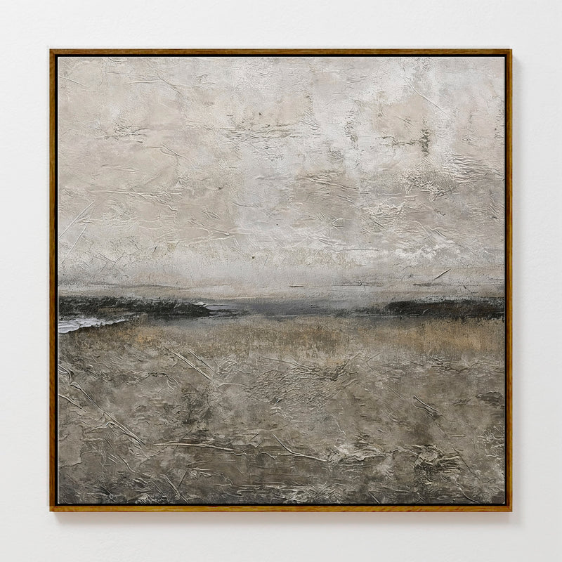 AK-51 Textured Grey Modern Minimalist Abstract Art Print - Sage and Rose Prints