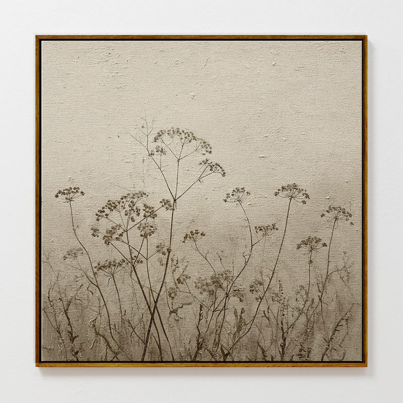 AK-45-Vintage Tan Flowers Sketch - Sage and Rose Prints