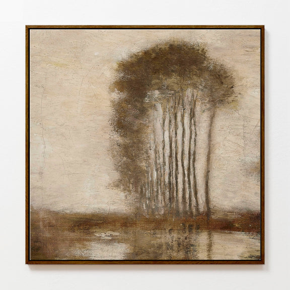 AK-47 Muted Impressionist Tree Landscape Print - Sage and Rose Prints