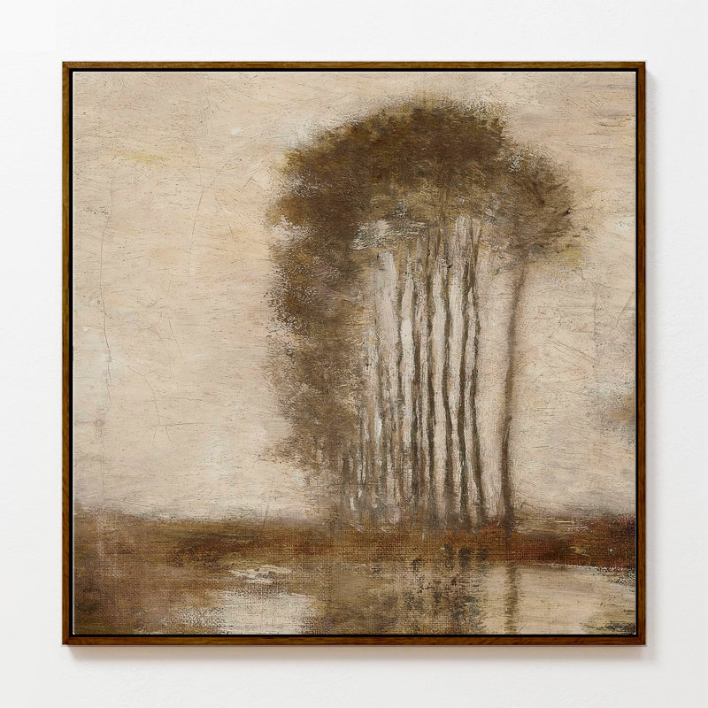 AK-47 Muted Impressionist Tree Landscape Print - Sage and Rose Prints