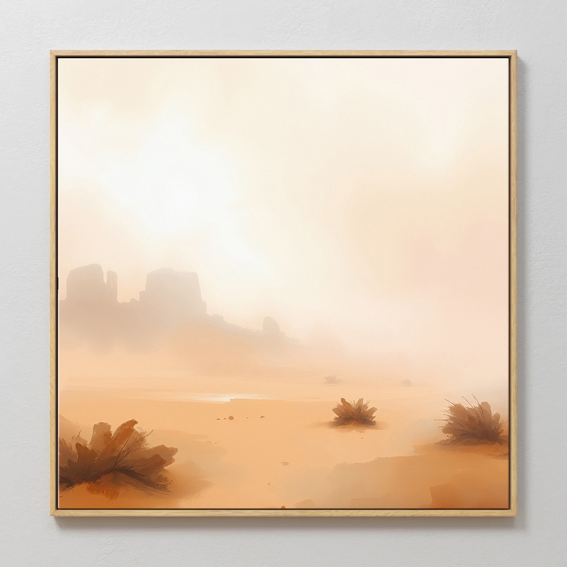 Dusty Orange Desert - Sage and Rose Prints