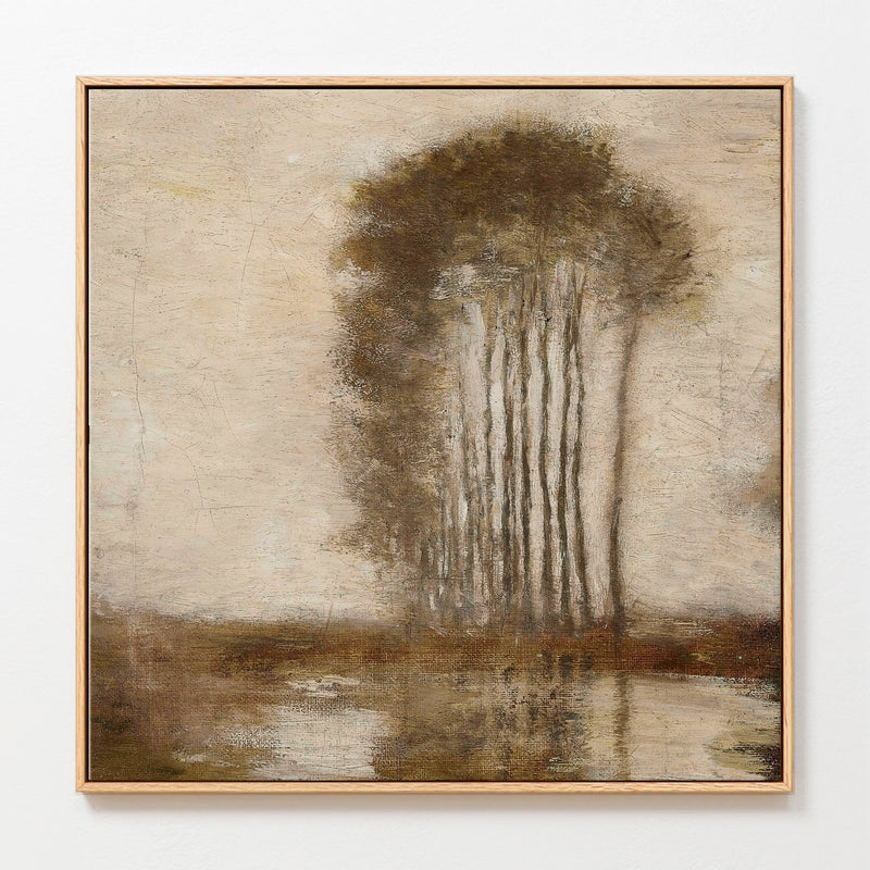 AK-47 Muted Impressionist Tree Landscape Print - Sage and Rose Prints