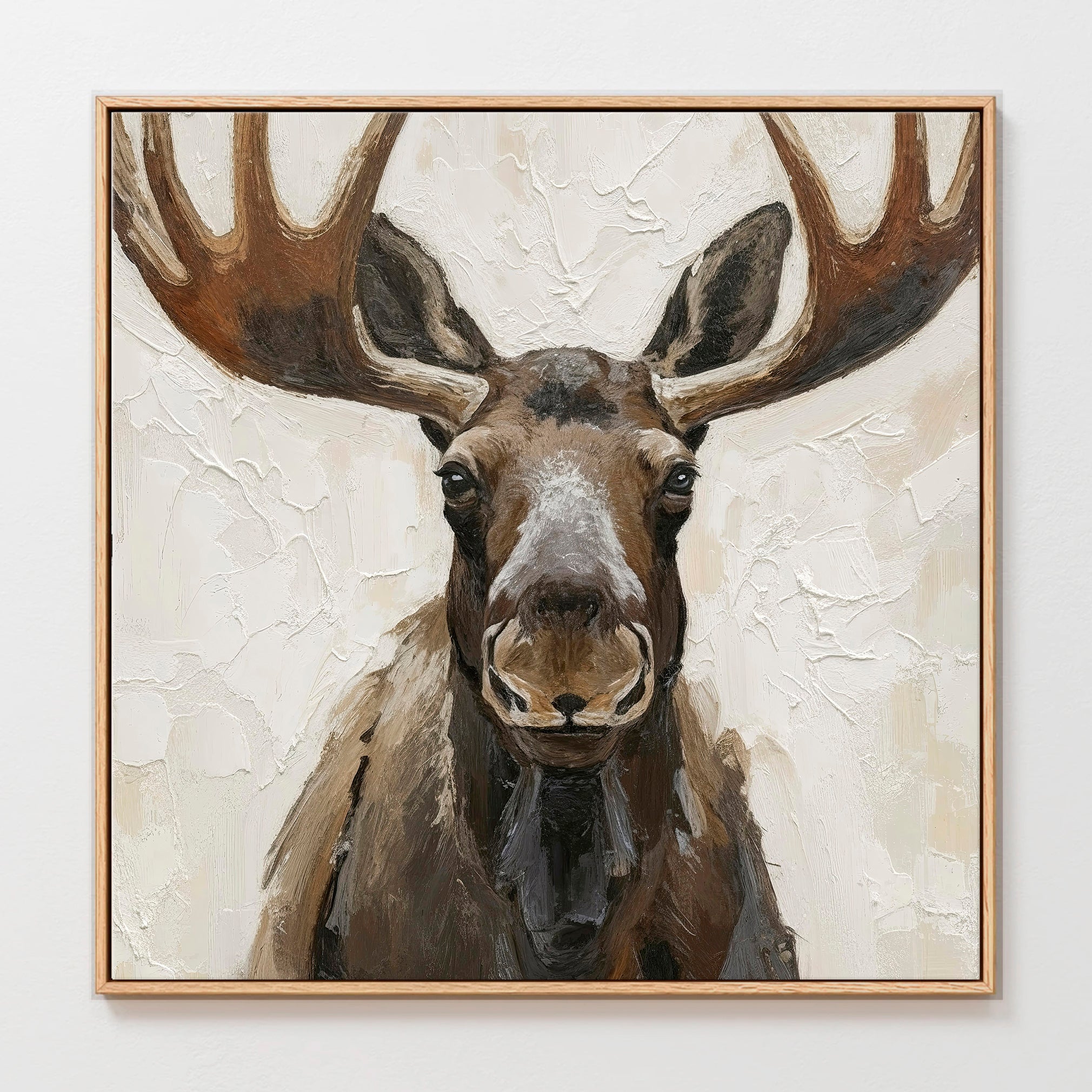 40- Portrait of a Moose Painting Print - Sage and Rose Prints