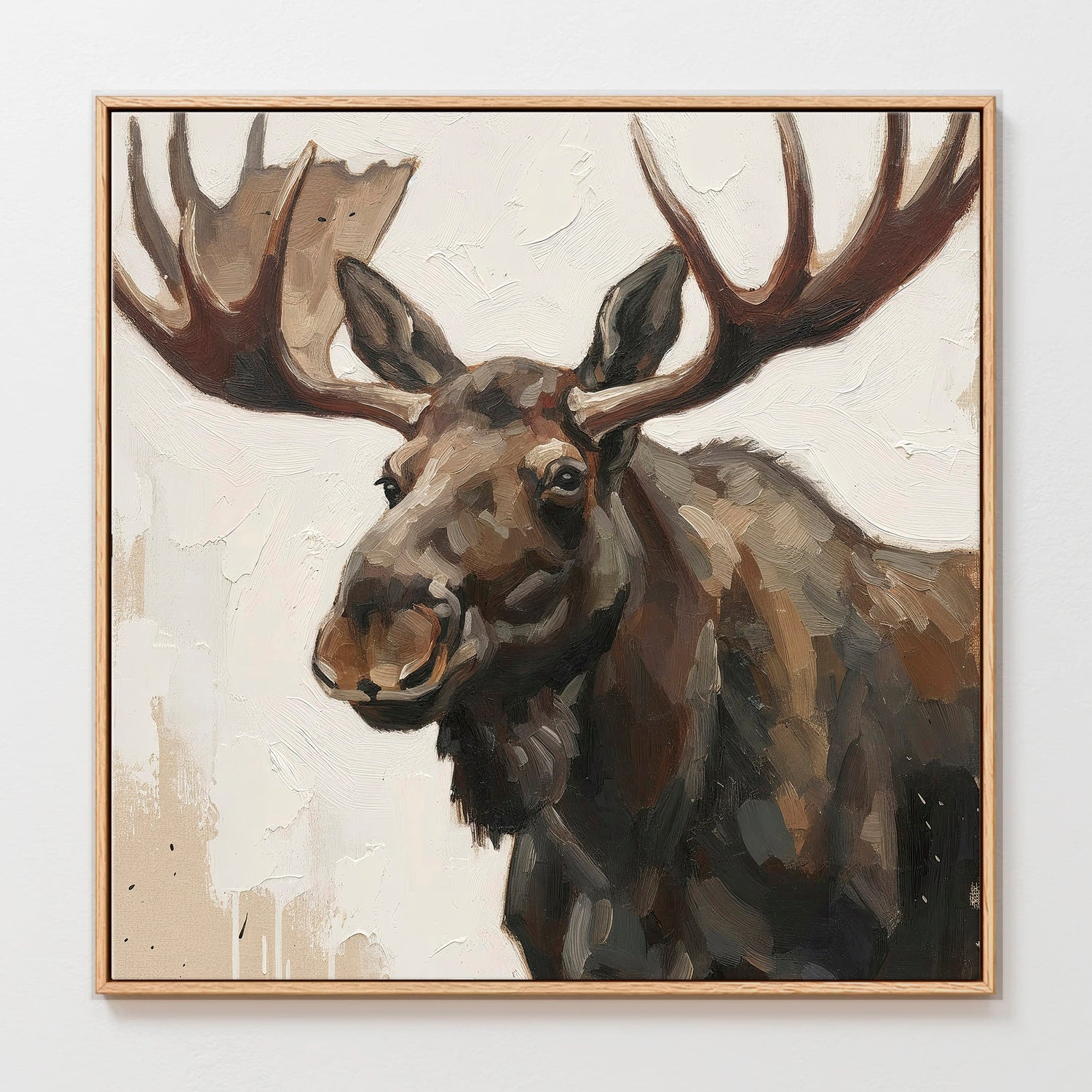 39- Moose Impressionist Painting Print - Sage and Rose Prints