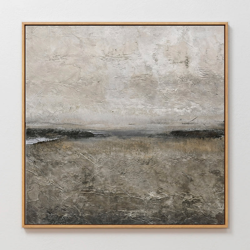 AK-51 Textured Grey Modern Minimalist Abstract Art Print - Sage and Rose Prints