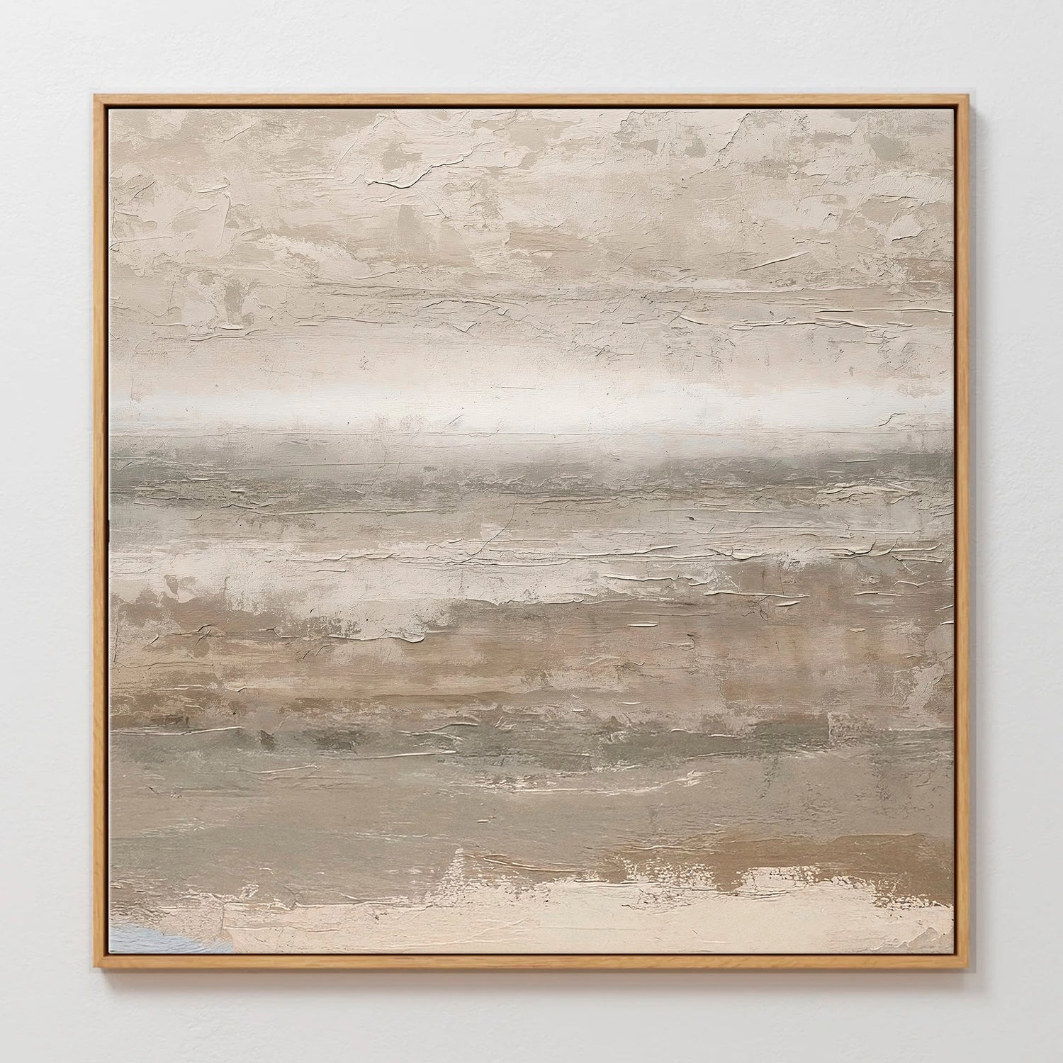 AK-52- Tan Minimalist Abstract Art Print - Sage and Rose Prints