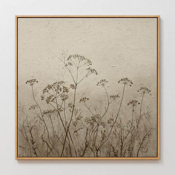 AK-45-Vintage Tan Flowers Sketch - Sage and Rose Prints