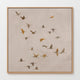 AK-29-Japandi Flock ofBirds flock Tan Watercolor - Sage and Rose Prints