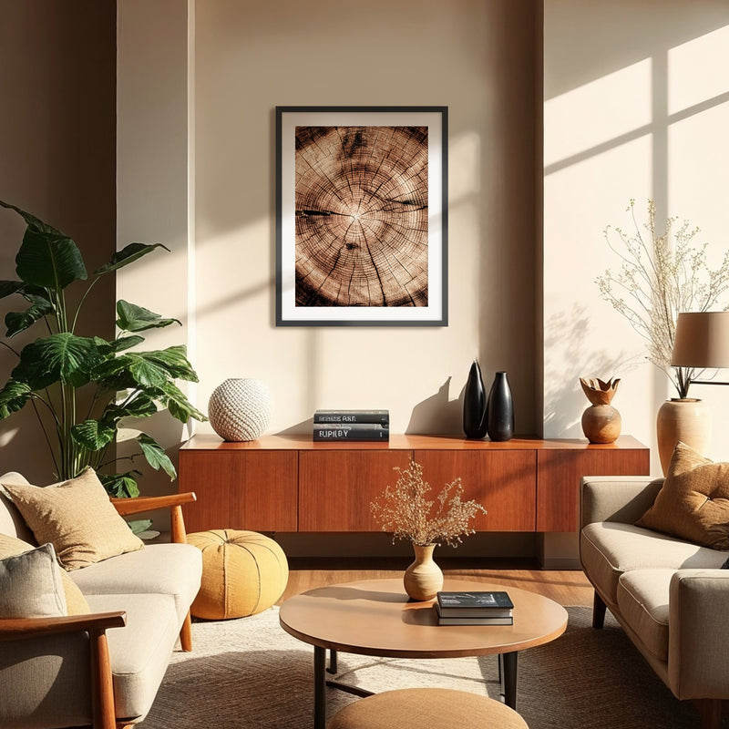 Geometric Tree Rings Photo - Sage and Rose Prints