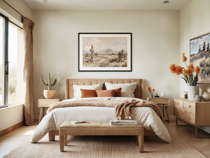 Desert Painting 03-1x - Sage and Rose Prints