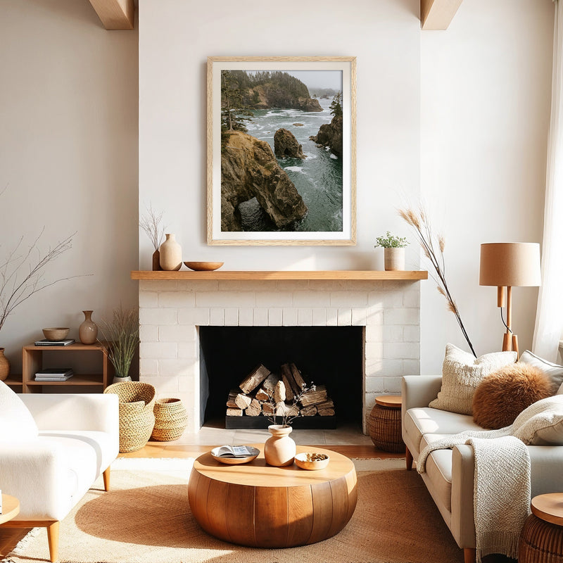 The Corridor Seaside Cliffs - Sage and Rose Prints