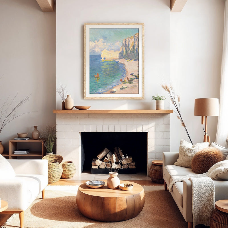 Turquoise Blue Coastal Wall Art - Sage and Rose Prints