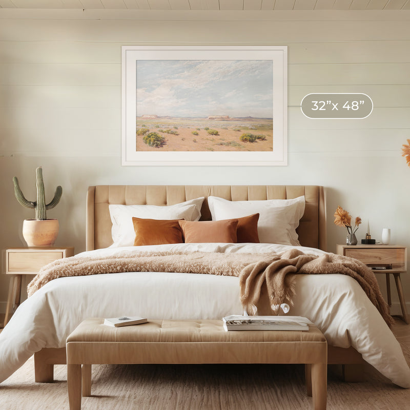 Southwest Desert Landscape Print - Sage and Rose Prints