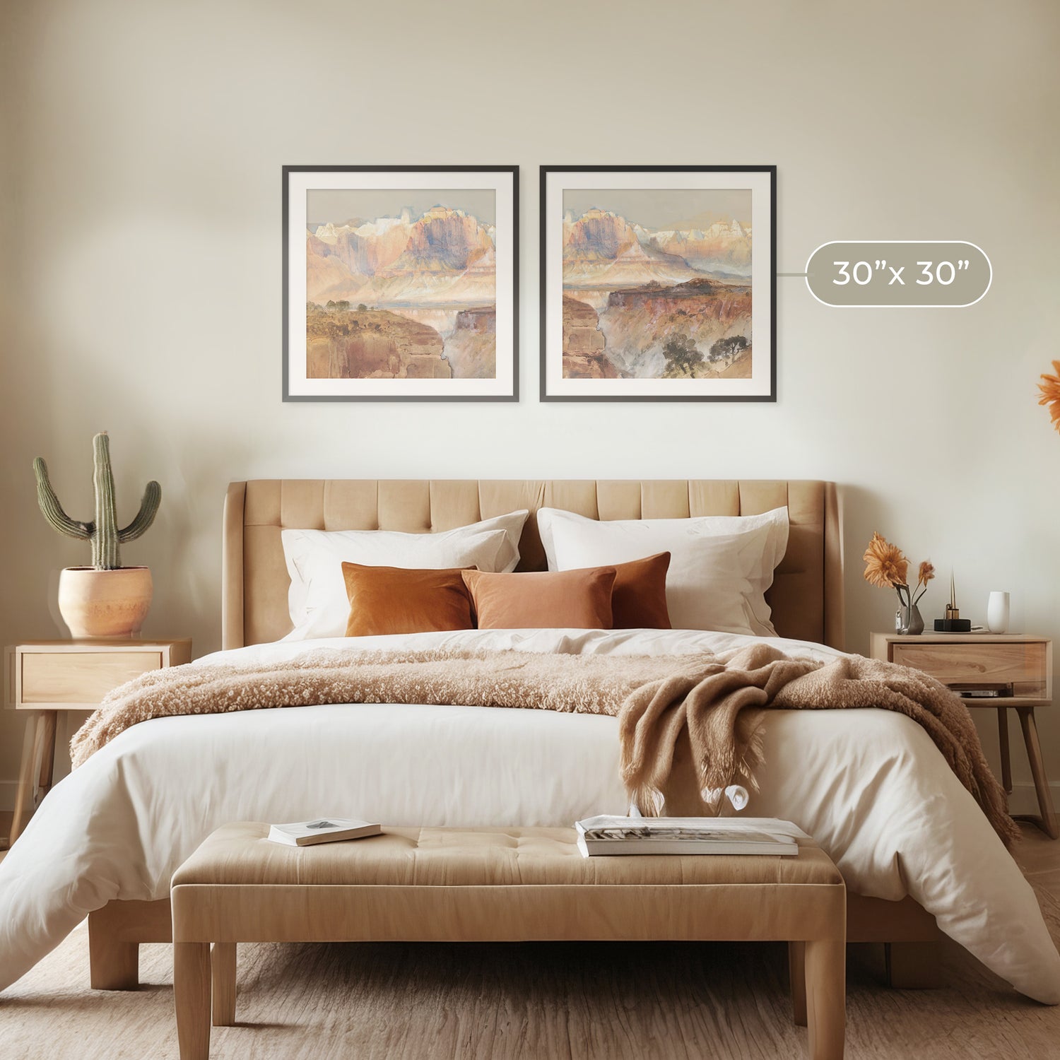 Desert Painting 15-2x - Sage and Rose Prints