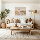 Desert Watercolor in Shades of Orange - Sage and Rose Prints