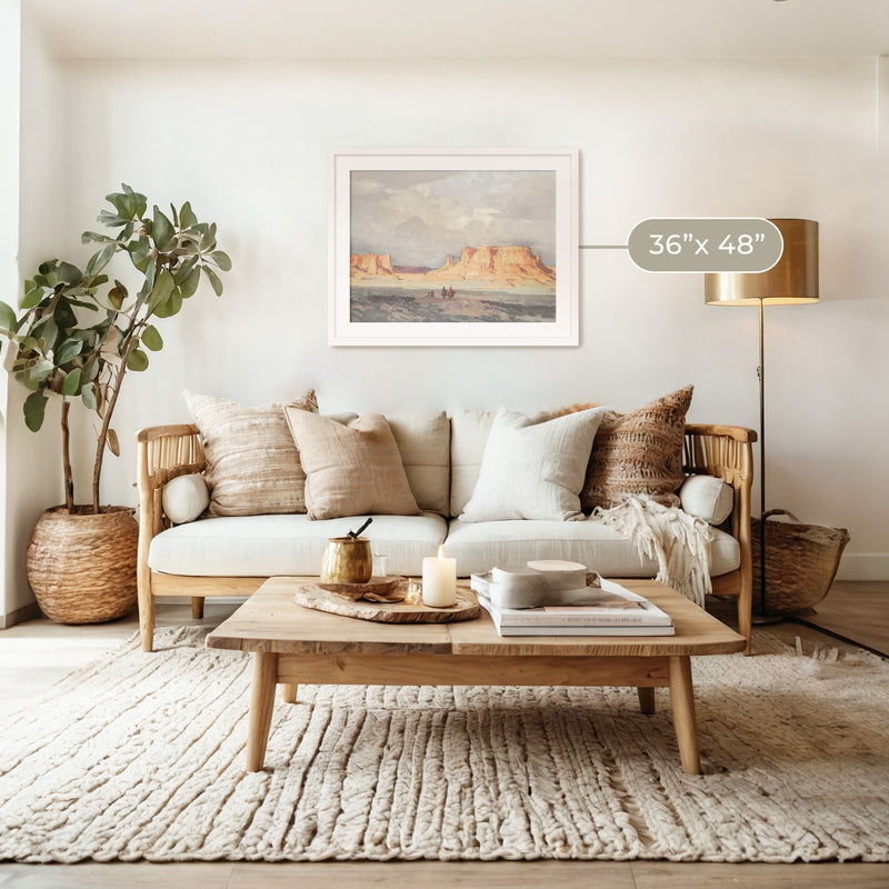 Southwest Desert Painting - Sage and Rose Prints