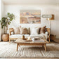 Desert Watercolor in Shades of Orange - Sage and Rose Prints