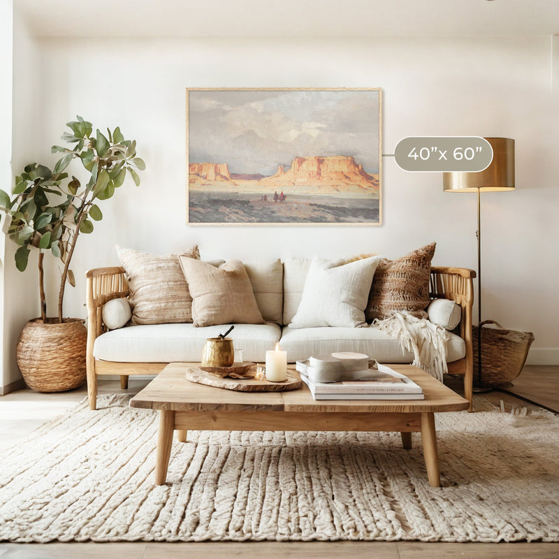 Southwest Desert Painting - Sage and Rose Prints