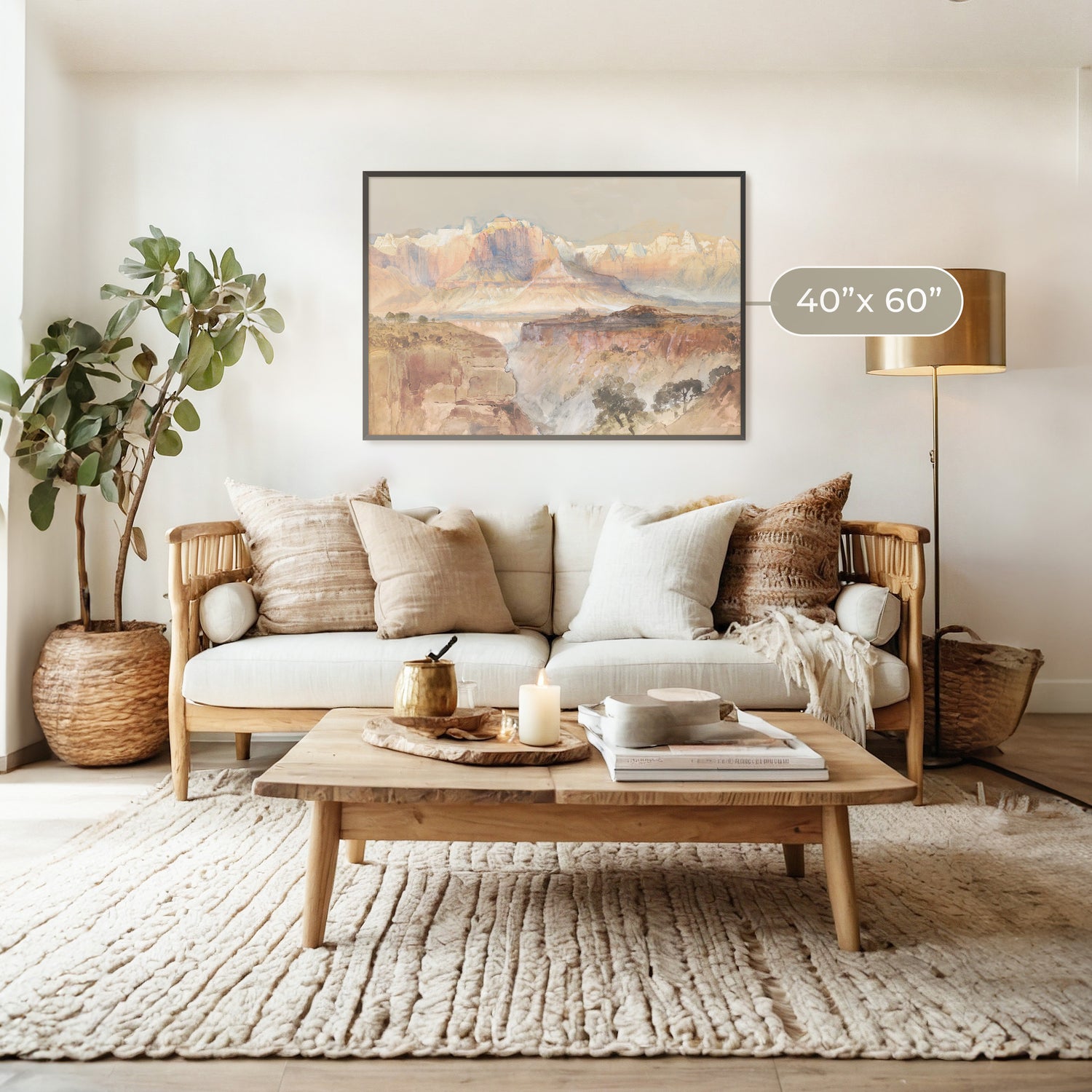 Desert Package - Living Room B 1x-15 - Sage and Rose Prints