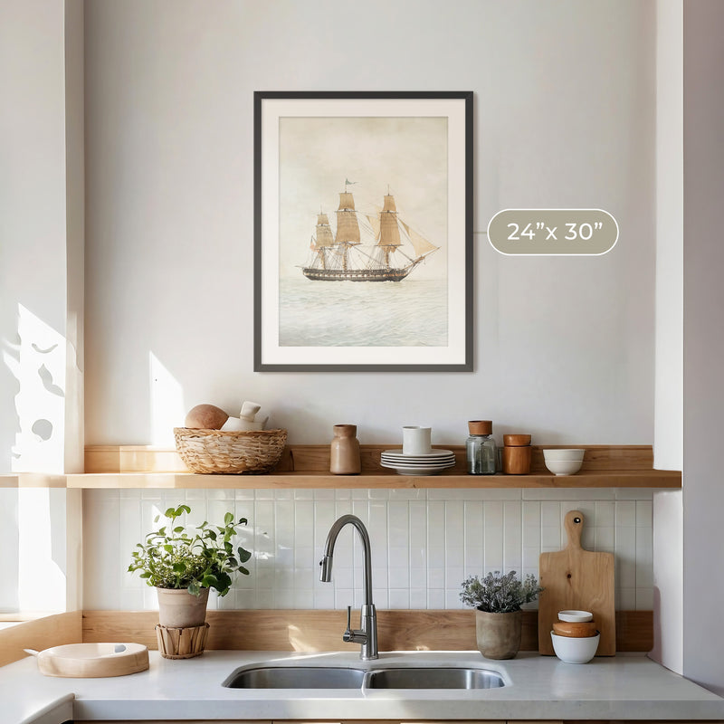 Sailboat Print - Sage and Rose Prints