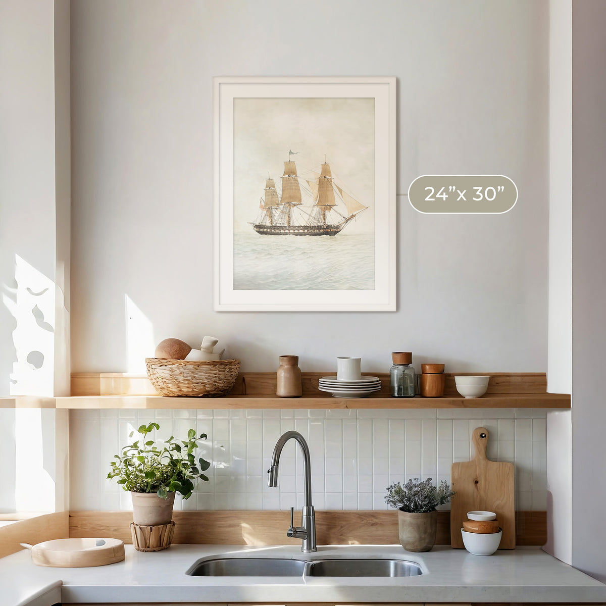 Sailboat Print - Sage and Rose Prints
