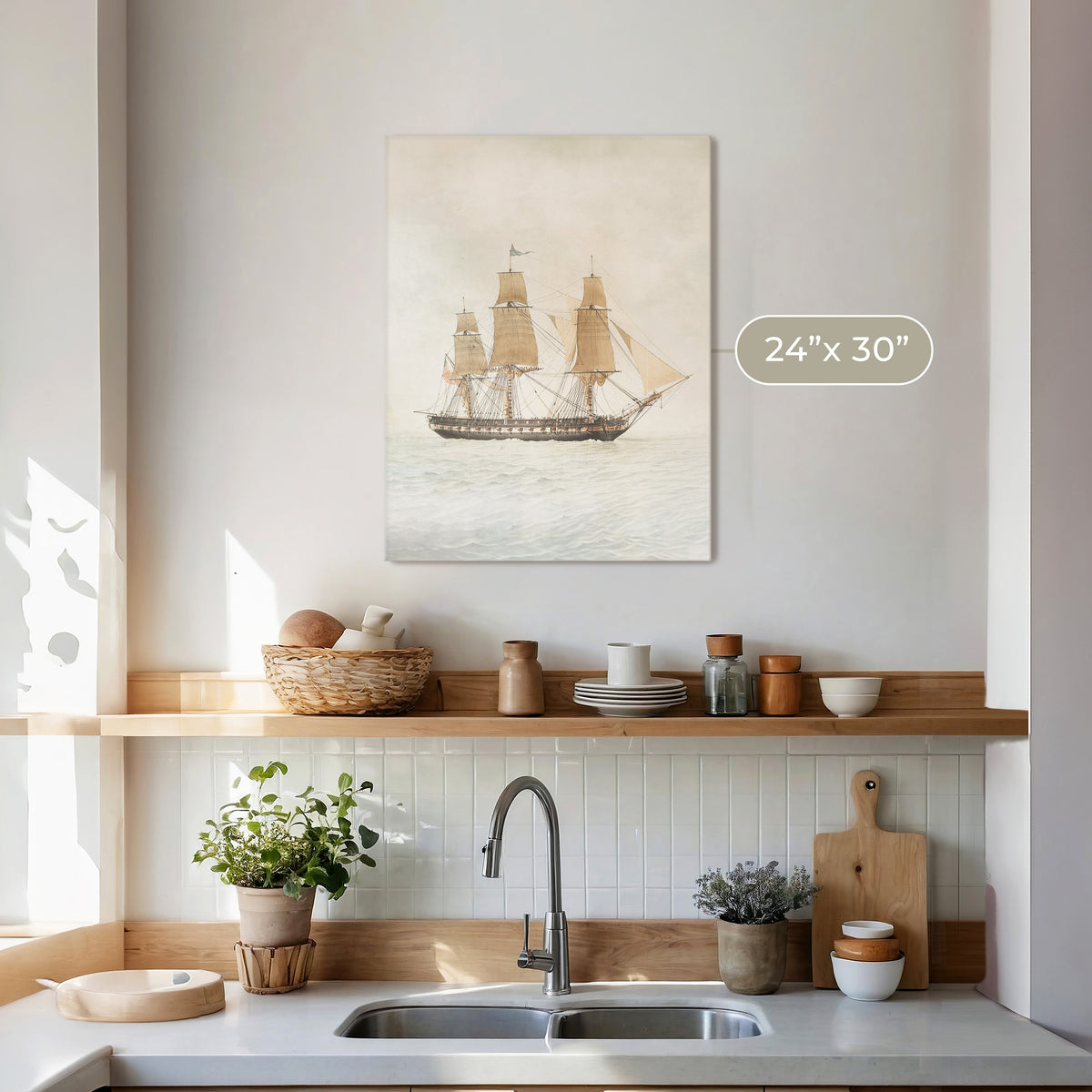 Sailboat Print - Sage and Rose Prints