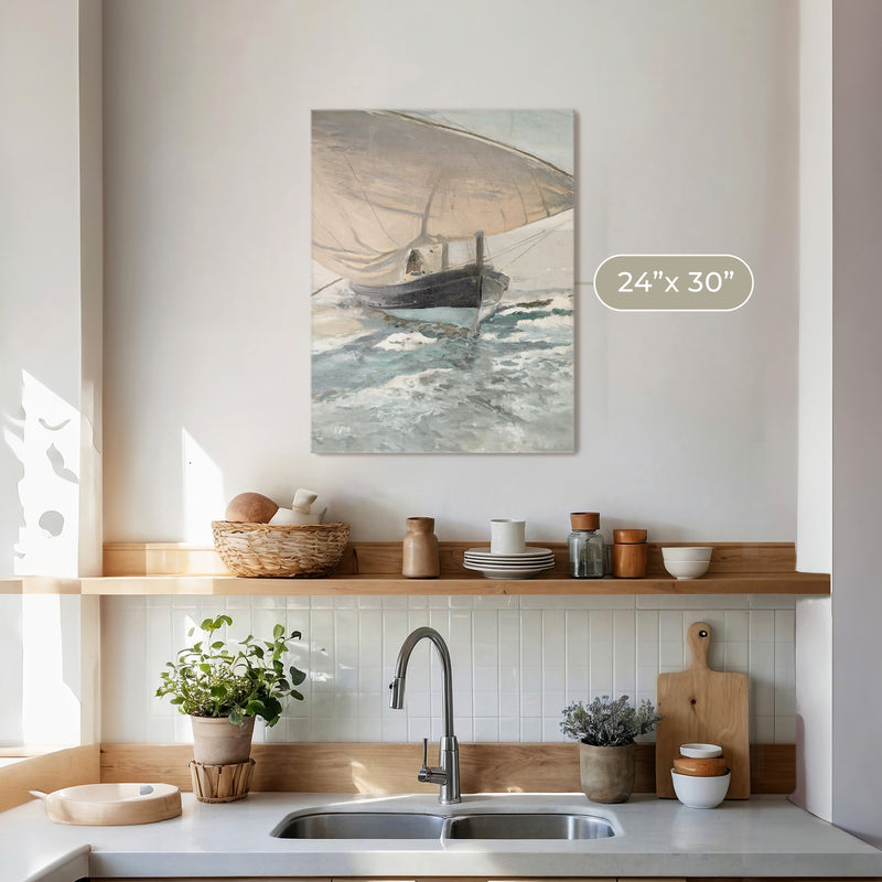 Vintage Sailboat Print - Sage and Rose Prints