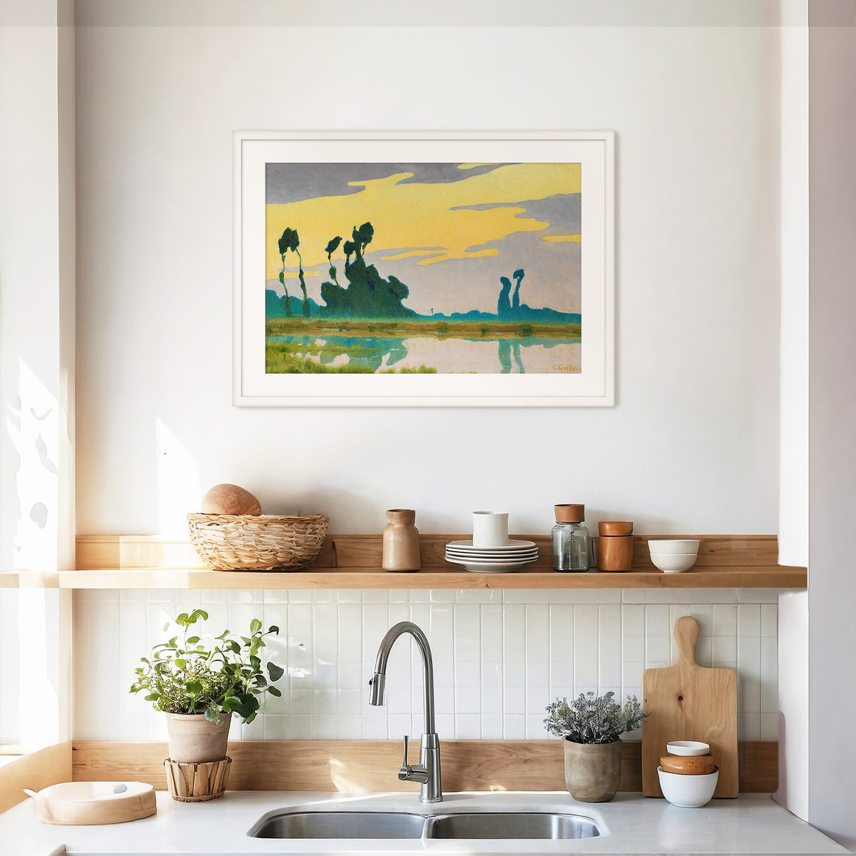 Florida Sunset Watercolor - Sage and Rose Prints