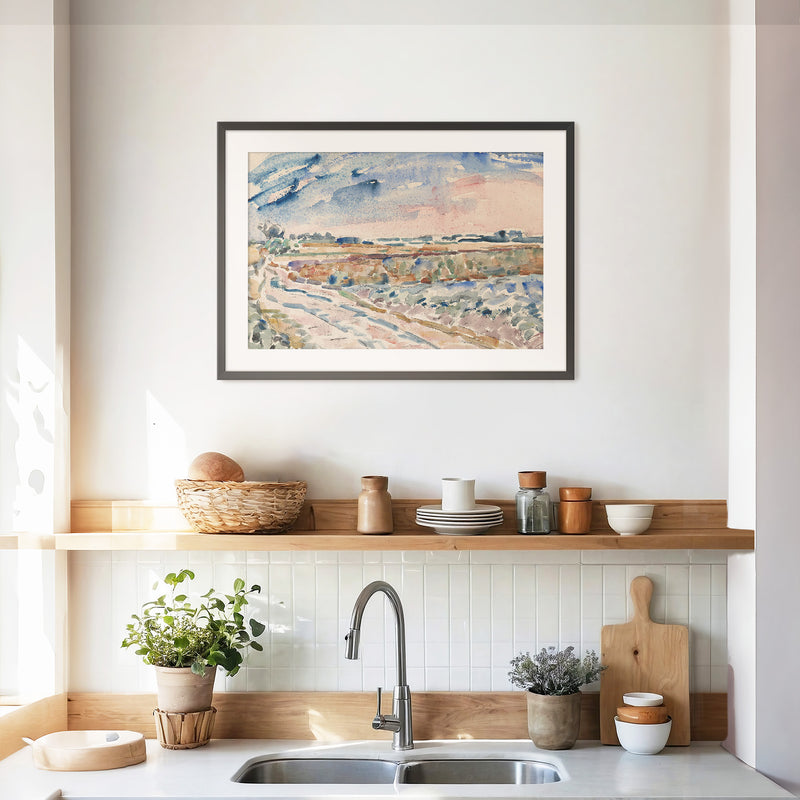 Impressionist Field of Colors - Sage and Rose Prints