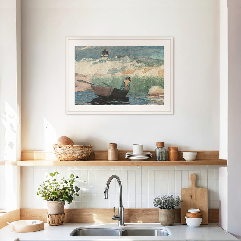 Gone Fishing Watercolor - Sage and Rose Prints