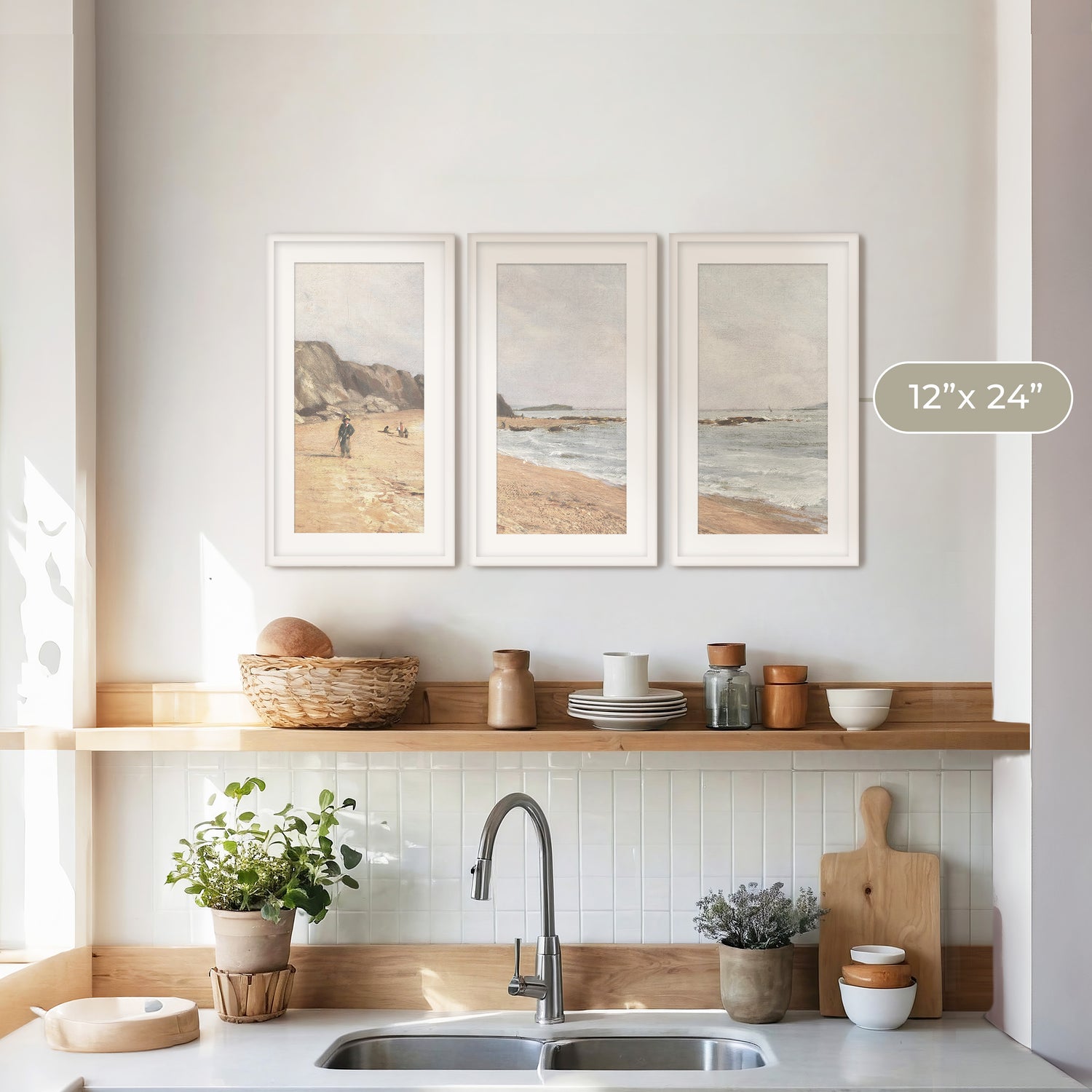 Coastal Wall Art 29-3x - Sage and Rose Prints