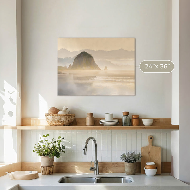 Misty Morning at Canyon Beach No2 - Sage and Rose Prints