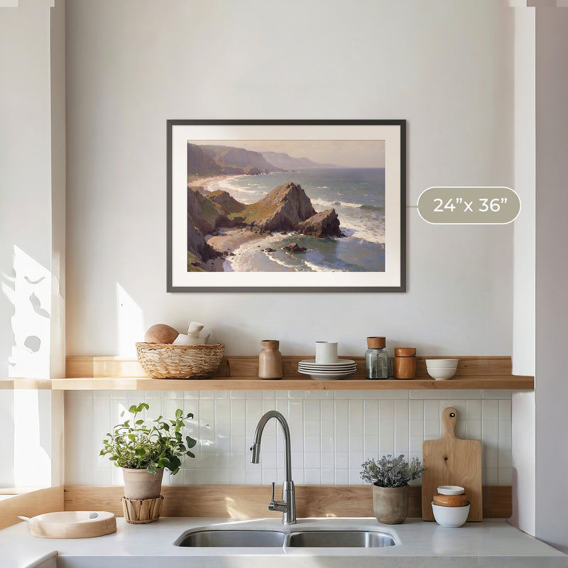 Oregon Coast Art at Canyon Beach No2 - Sage and Rose Prints