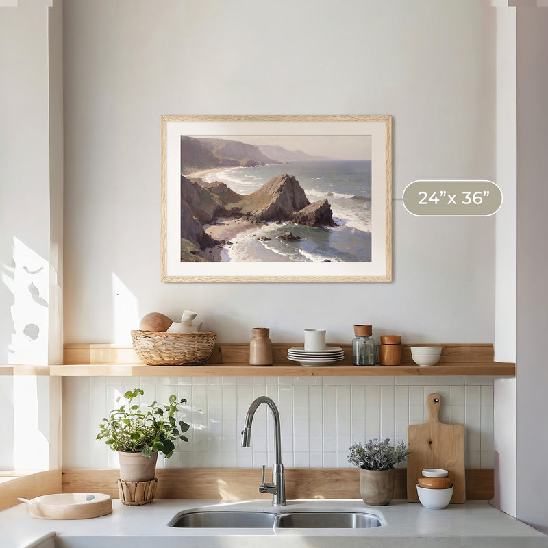 Oregon Coast Art at Canyon Beach No2 - Sage and Rose Prints