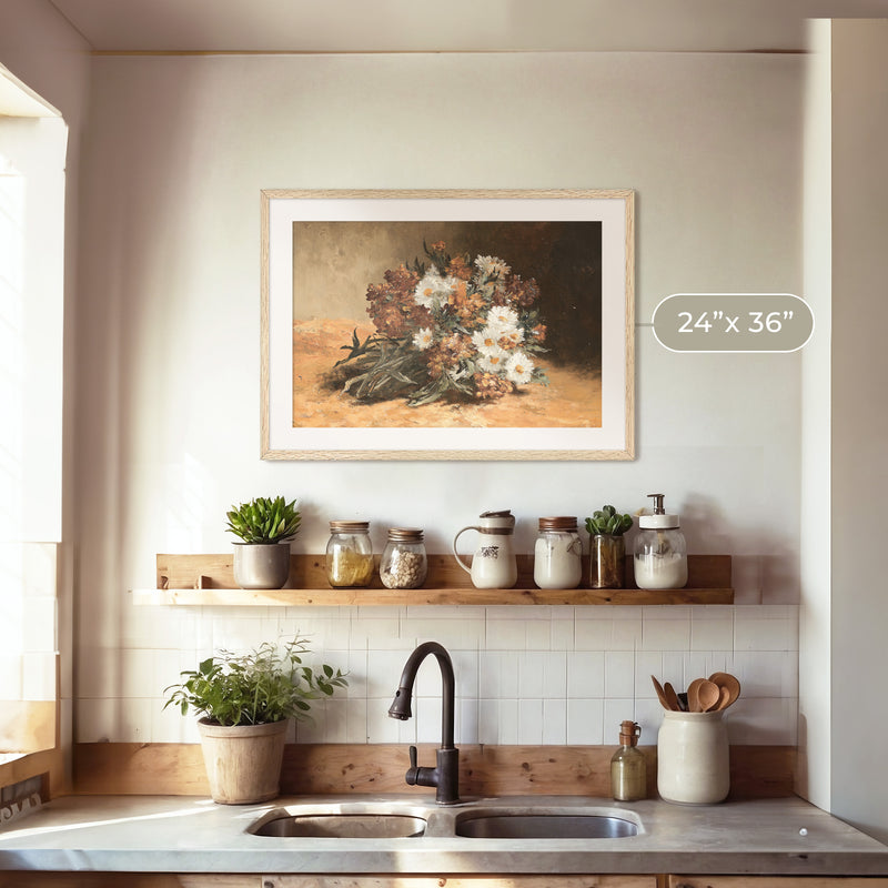 Moody Autumn Bouquet - Sage and Rose Prints